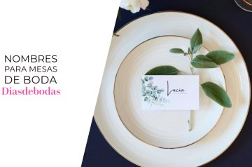 Nombres para mesas de boda